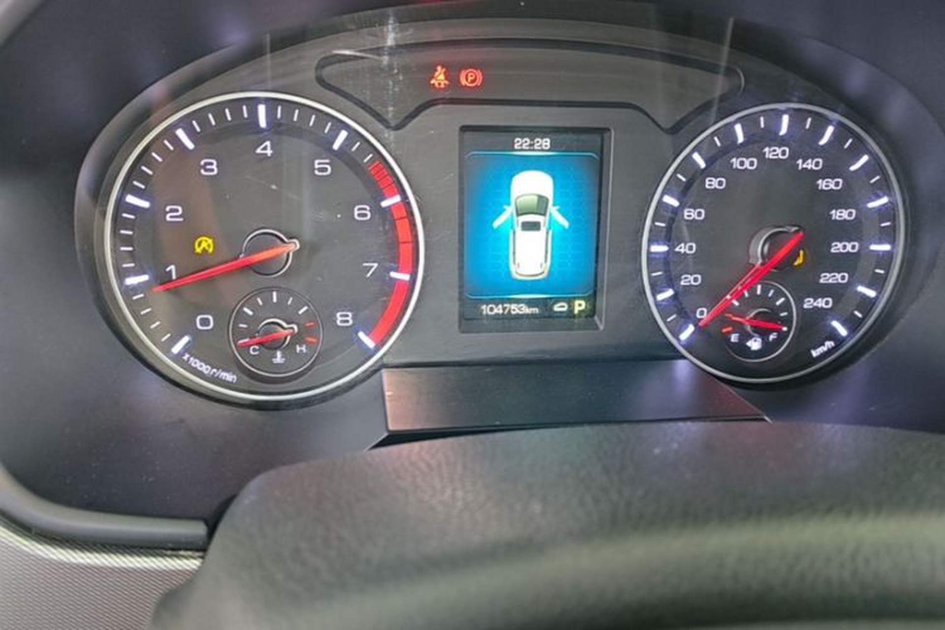 Used Haval H6 2018 Blue Label Sport Edition 1.5T Automatic Two-Wheel Drive Elite Model Odometer Close Up