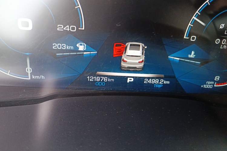 Used Haval H6 2018 Red-Label 1.5T Automatic Luxury Model Odometer Close Up