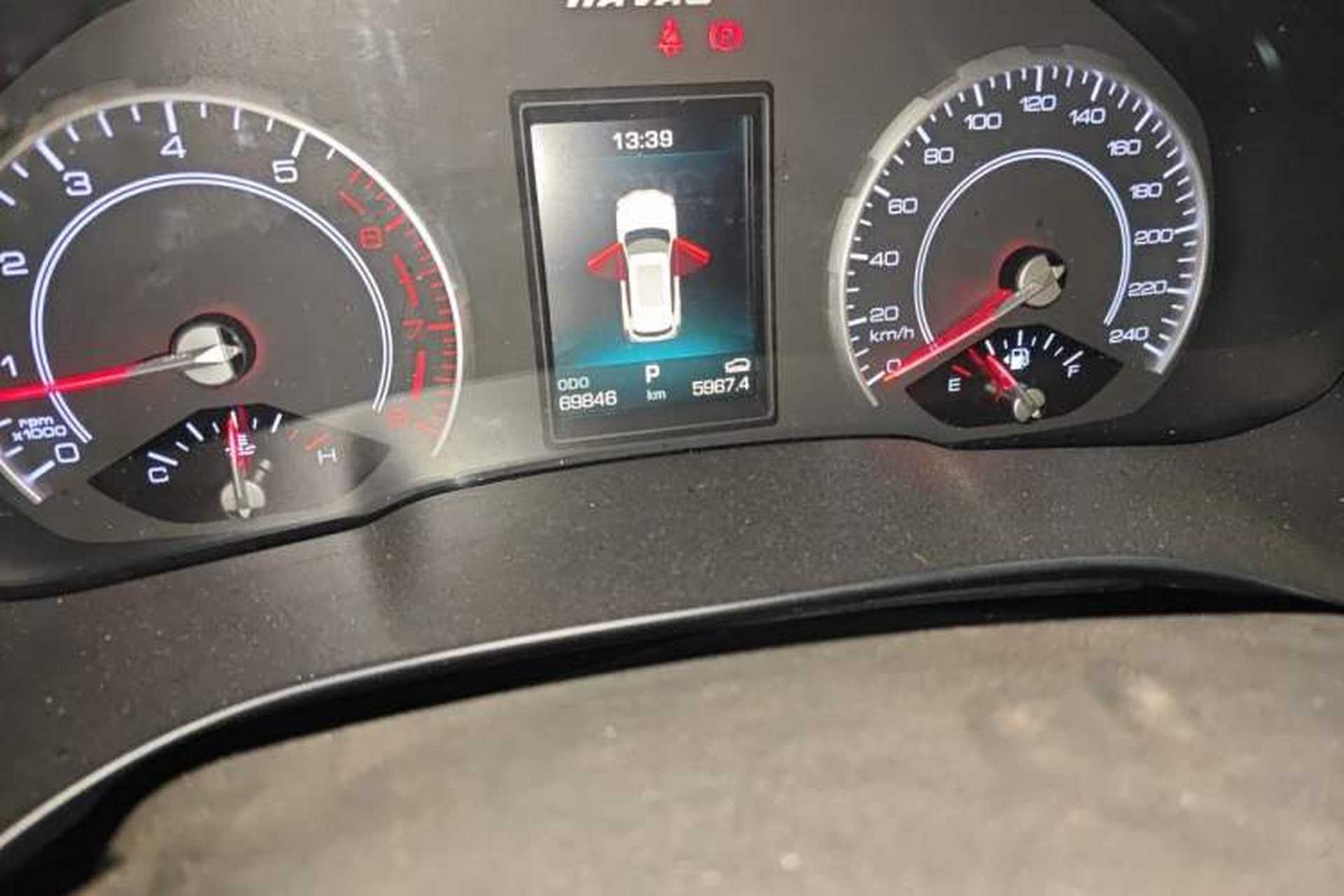 Used Haval H6 2018 Blue-Label 1.5T Automatic Luxury Model Odometer Close Up