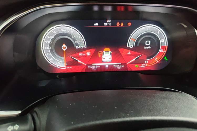 Used Haval H6 2018 Blue Label 1.5T Automatic Ultra-Luxury Model Odometer Close Up