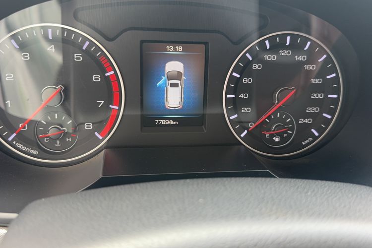 Used Haval H6 2018 Red-Label Sport Edition 1.5T Automatic Two-Wheel Drive Elite Model Odometer Close Up