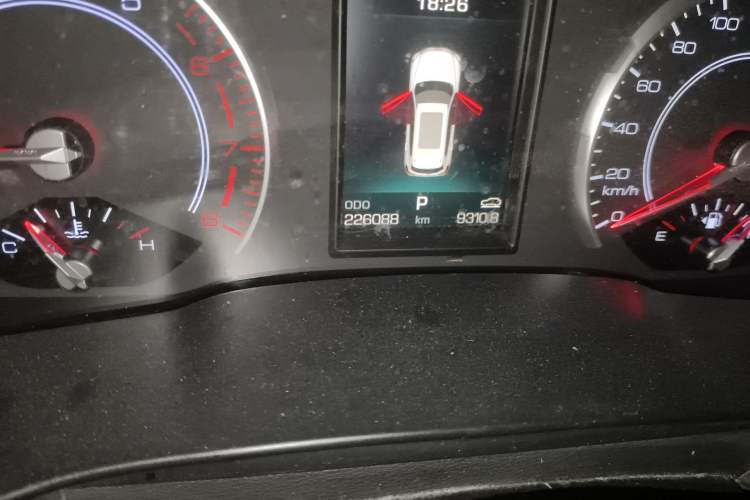 Used Haval H6 2018 Blue Label 2.0T Automatic Luxury Model Odometer Close Up