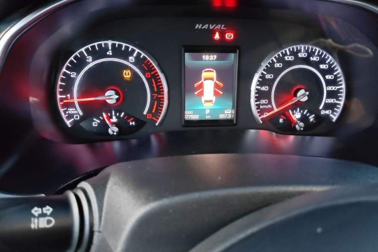 Used Haval H6 2018 Blue-Label 1.5T Automatic Luxury Model Odometer Close Up