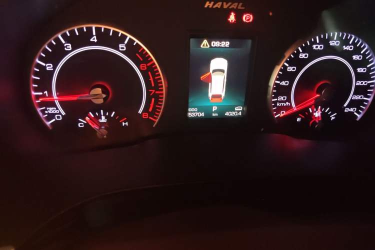 Used Haval H6 2018 Blue-Label 1.5T Automatic Luxury Model Odometer Close Up