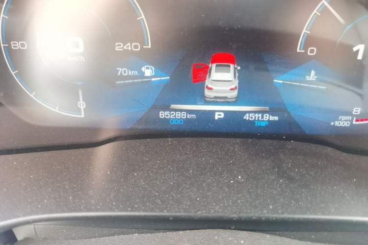 Used Haval H6 2020 2.0 GDIT Automatic GT Power Edition Odometer Close Up