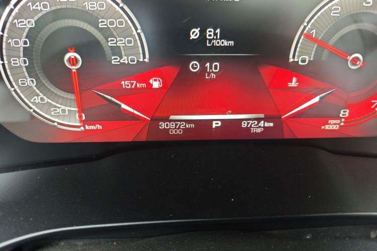 Used Haval H6 2020 1.5 GDIT Automatic Platinum Luxury Edition Odometer Close Up
