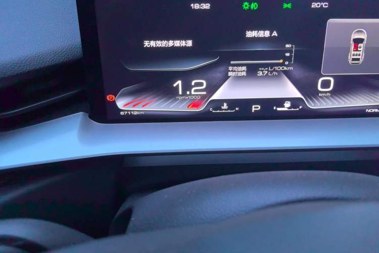 Used Haval H6 2021 3rd Generation 1.5T Automatic Enjoyment Model Odometer Close Up