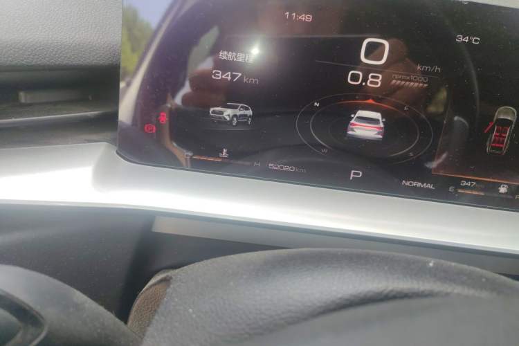 Used Haval H6 2021 3rd Generation 1.5T Automatic Two-Wheel Drive Pro Odometer Close Up