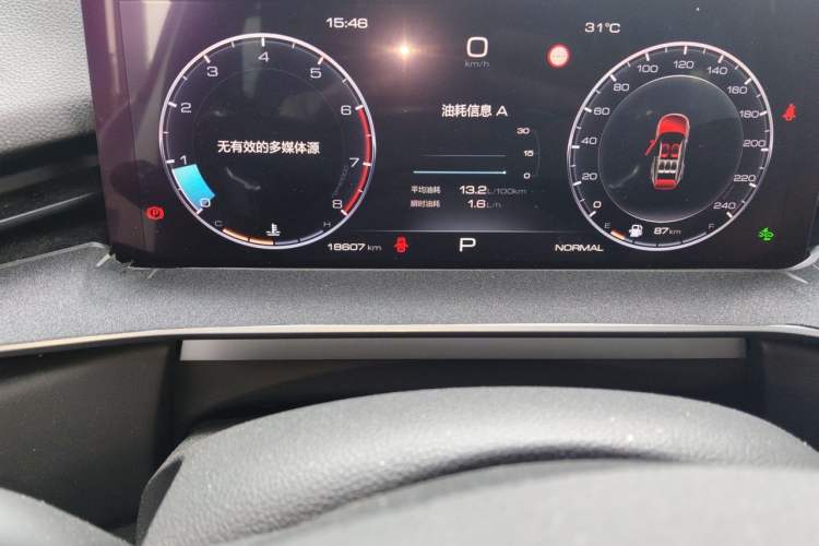 Used Haval H6 2024 1.5T Two-Wheel-Drive Classic Edition Odometer Close Up