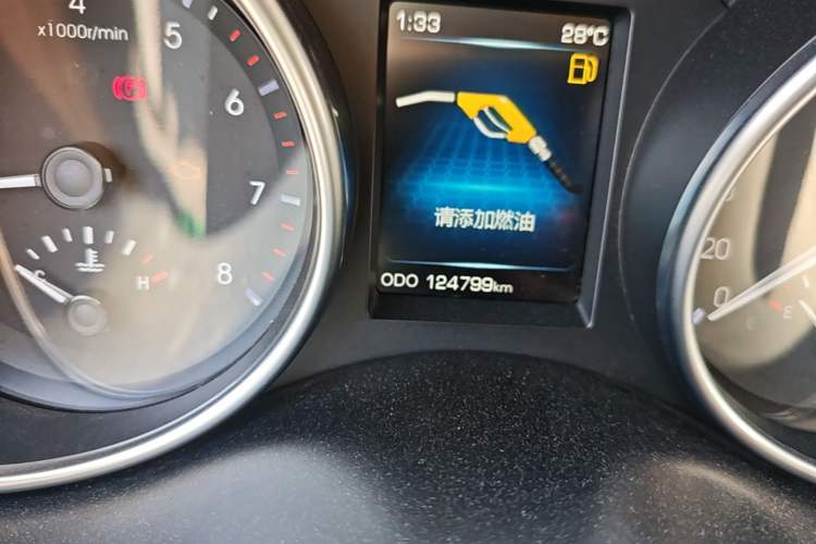 Used Haval H6 Coupe 2015 Blue Label 2.0T Manual Two-Wheel-Drive Elite Model Odometer Close Up