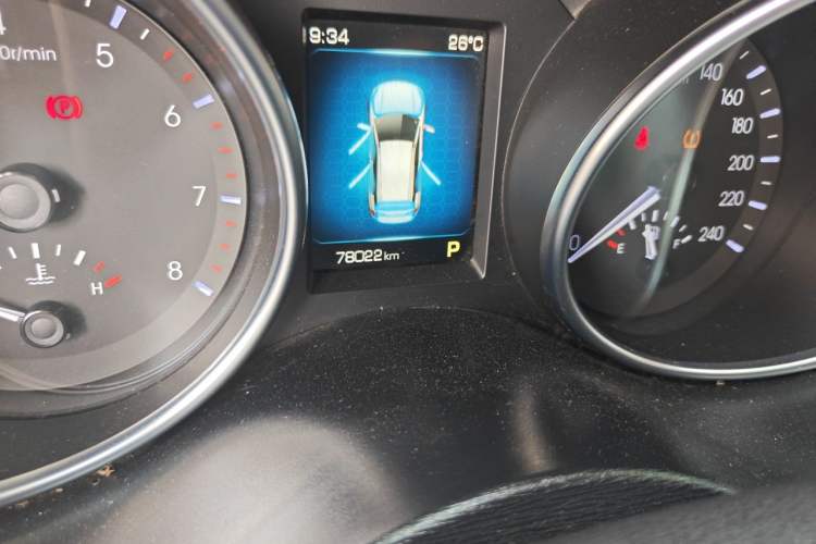 Used Haval H6 Coupe 2016 Blue Label 1.5T Automatic Two-Wheel Drive Elite Model Odometer Close Up