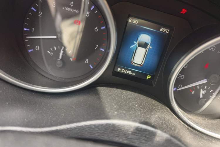 Used Haval H6 Coupe 2016 Blue Label 1.5T Automatic Two-Wheel Drive Elite Model Odometer Close Up