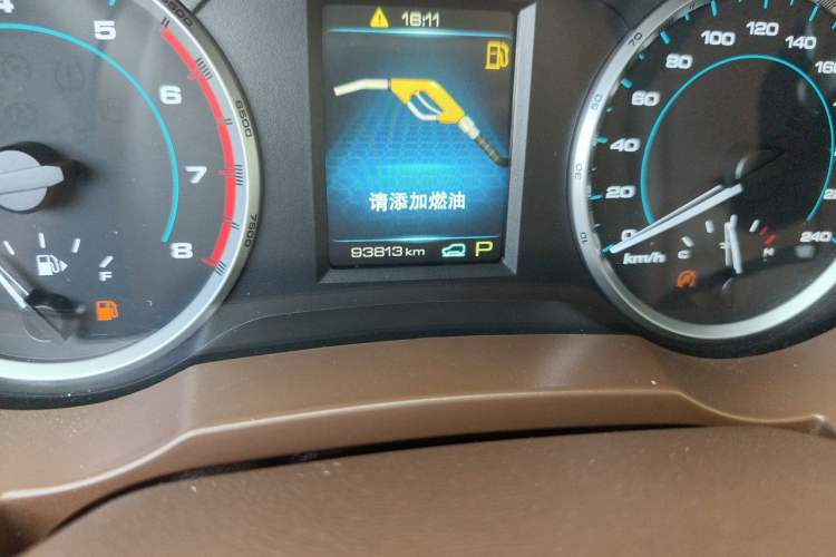 Used Haval H7 2017 Red-Label H7 2.0T Automatic Luxury Model Odometer Close Up