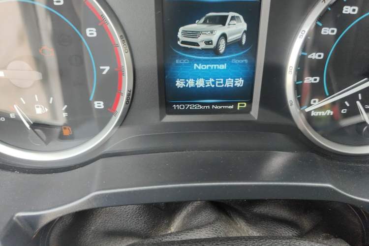 Used Haval H7 2019 2.0T Enjoyment Model China VI Standard Odometer Close Up