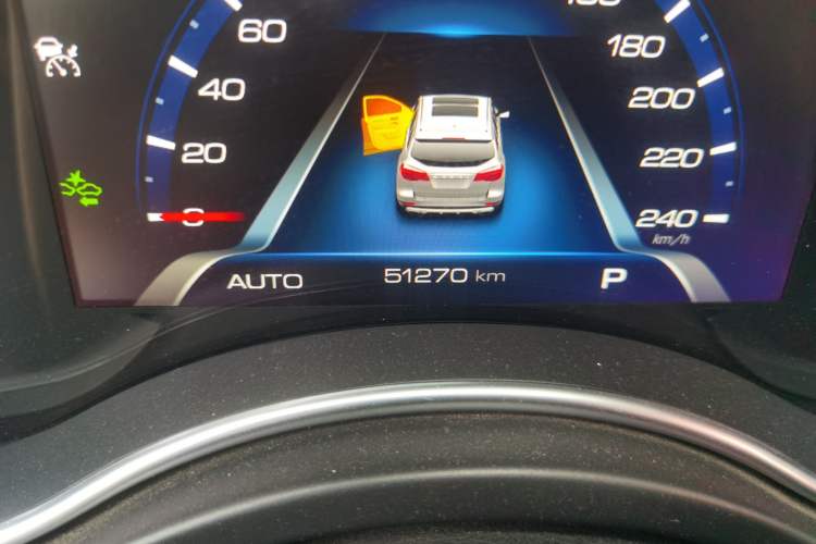 Used Haval H8 2017 2.0T Gasoline 4x4 Smart Enjoyment Version Odometer Close Up