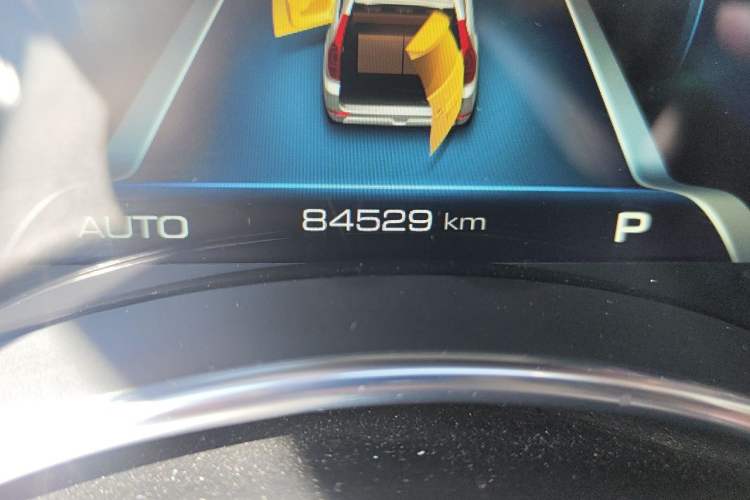 Used Haval H9 2017 2.0T Gasoline 4x4 Luxury 7-Seater Odometer Close Up