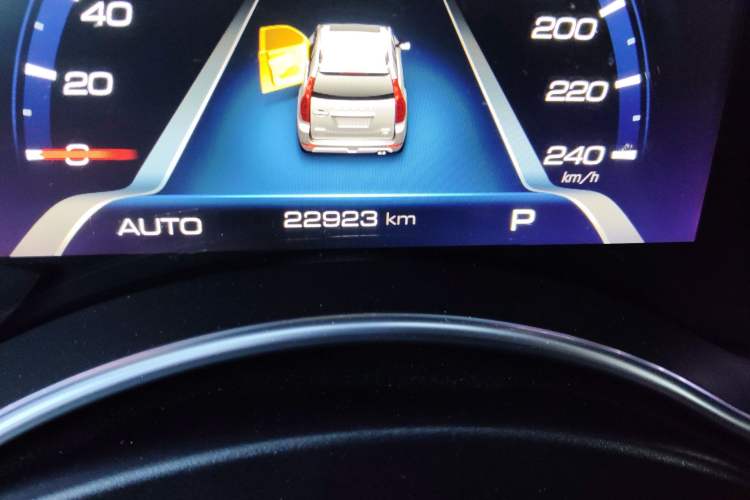 Used Haval H9 2017 2.0T Gasoline 4x4 Luxury 7-Seater Odometer Close Up