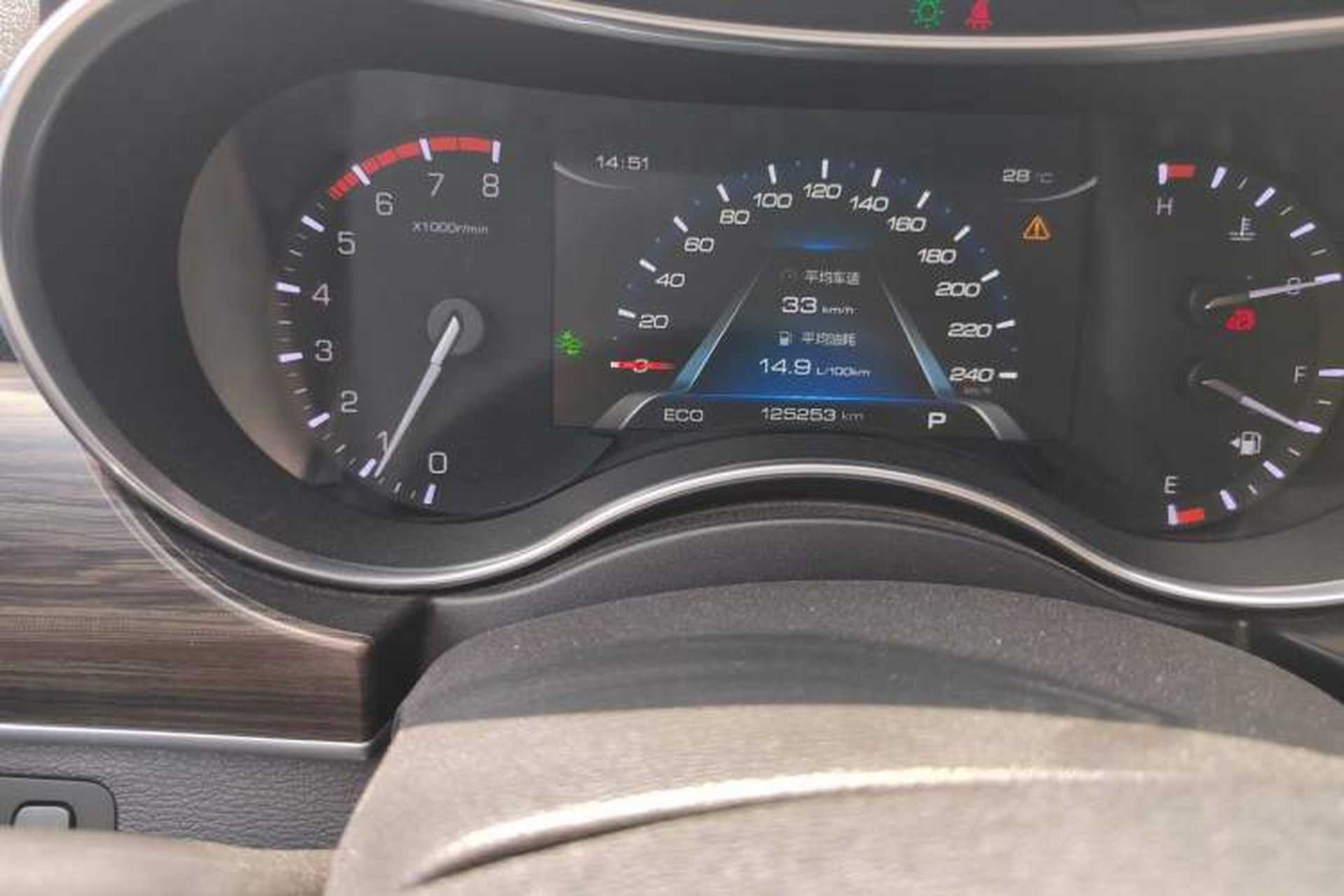 Used Haval H9 2017 2.0T Gasoline 4x4 Prestige Model 7 Seats Odometer Close Up