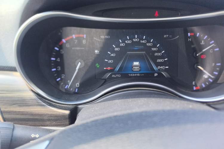 Used Haval H9 2017 2.0T Gasoline 4x4 Prestige Model 7 Seats Odometer Close Up