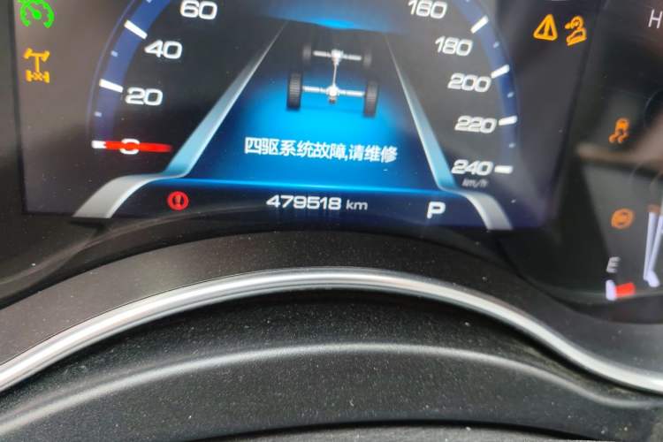 Used Haval H9 2017 2.0T Gasoline 4x4 Luxury 7-Seater Odometer Close Up