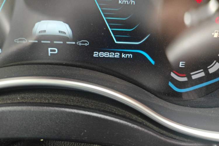 Used Haval H9 2020 2.0T Gasoline 4WD Premium Edition 5 Seats Odometer Close Up