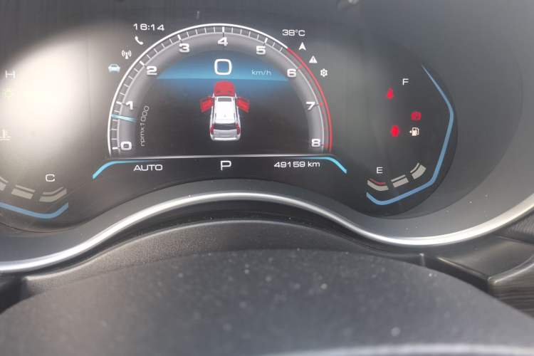 Used Haval H9 2020 2.0T Gasoline 4WD Premium Edition 5 Seats Odometer Close Up