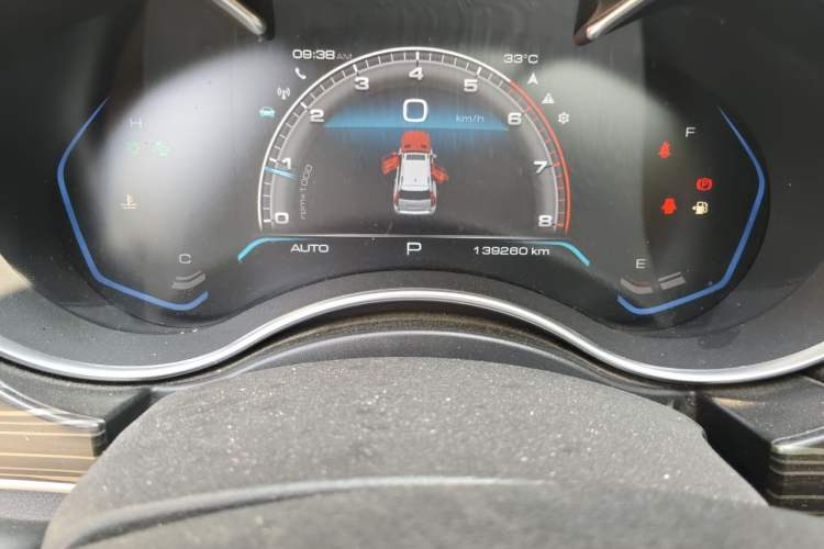 Used Haval H9 2020 2.0T Gasoline 4x4 Luxury 7-Seater Odometer Close Up