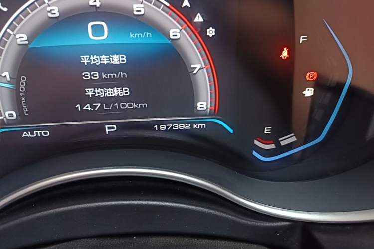 Used Haval H9 2020 2.0T Gasoline 4WD Premium Edition 5 Seats Odometer Close Up