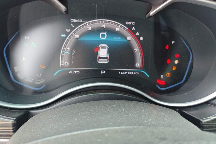 Used Haval H9 2020 2.0T Gasoline 4WD Premium Edition 5 Seats Odometer Close Up
