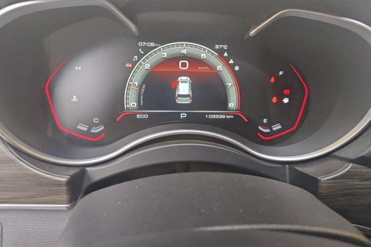 Used Haval H9 2020 2.0T Gasoline 4x4 Elite Version 5 Seats Odometer Close Up