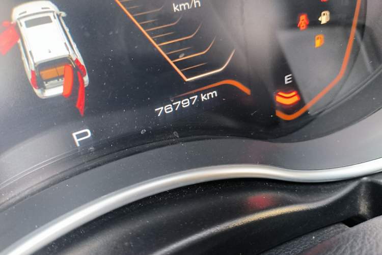Used Haval H9 2020 2.0T Gasoline 4WD Premium Edition 5 Seats Odometer Close Up