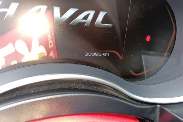 Used Haval H9 2020 2.0T Gasoline 4WD Premium Edition 5 Seats Odometer Close Up