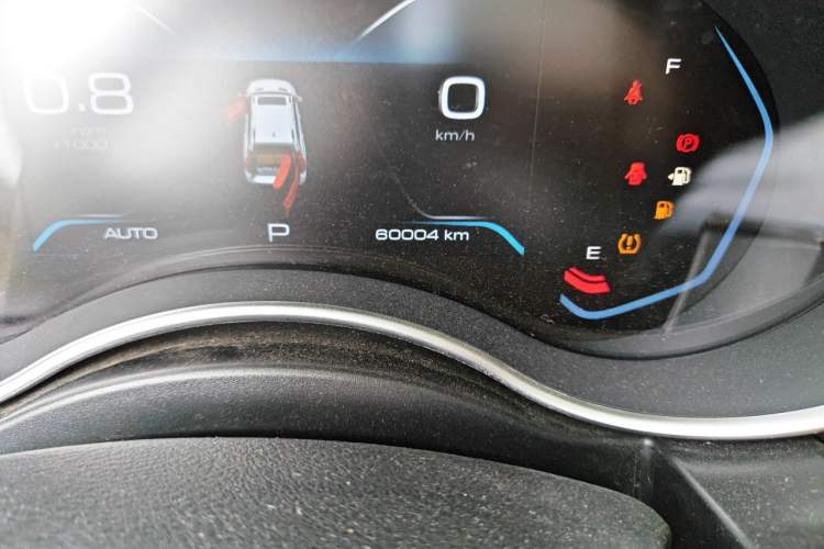 Used Haval H9 2020 2.0T Gasoline 4x4 Luxury 7-Seater Odometer Close Up