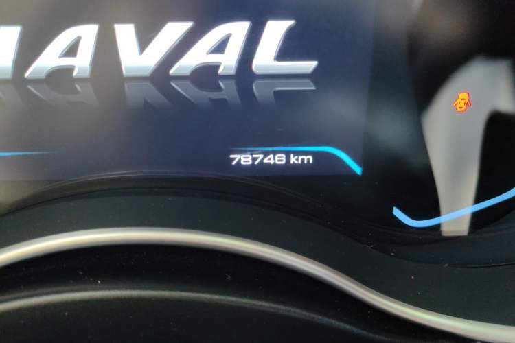 Used Haval H9 2020 2.0T Gasoline 4x4 Luxury 7-Seater Odometer Close Up