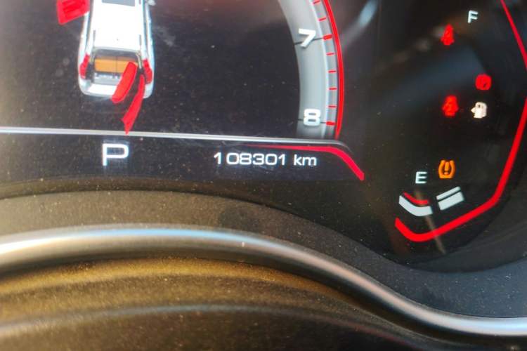 Used Haval H9 2020 2.0T Gasoline 4WD Premium Edition 5 Seats Odometer Close Up