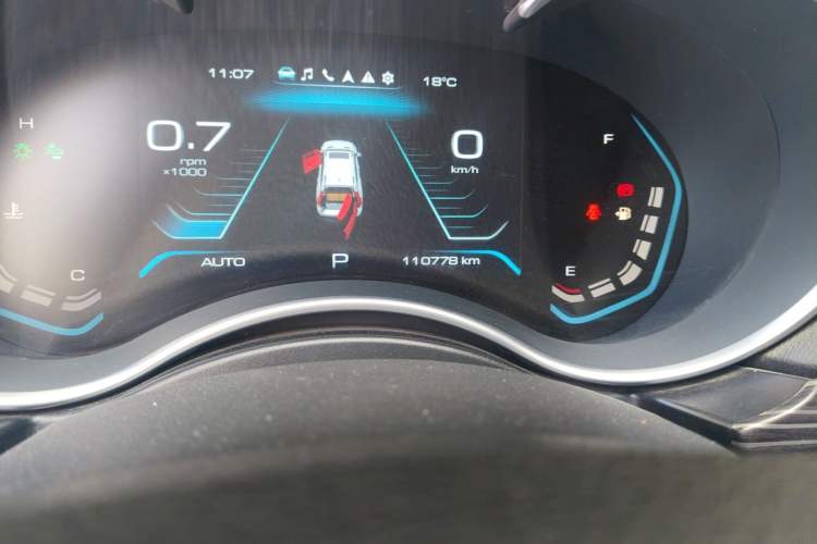 Used Haval H9 2020 2.0T Gasoline 4x4 Luxury 7-Seater Odometer Close Up