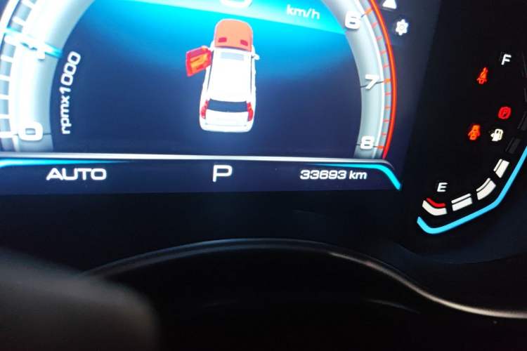 Used Haval H9 2020 2.0T Gasoline 4WD Premium Edition 5 Seats Odometer Close Up