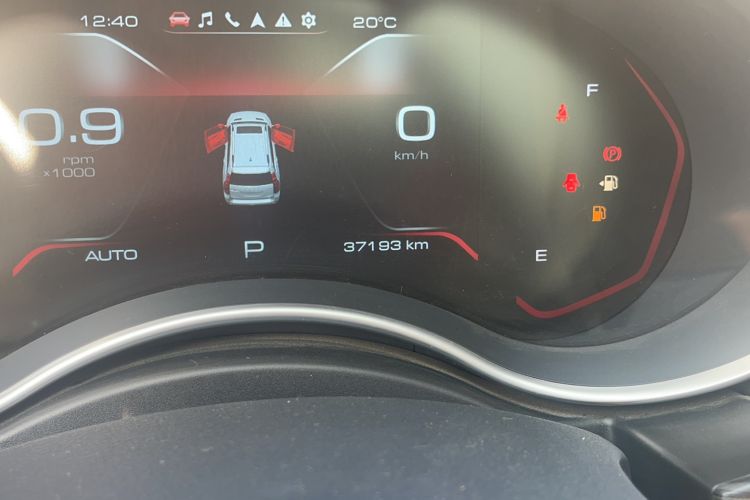 Used Haval H9 2022 2.0T Gasoline 4x4 Premium 5-Seater Odometer Close Up