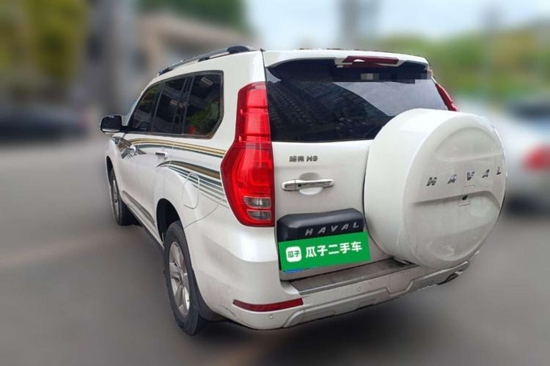 Used Haval H9 2022 2.0T Gasoline 4x4 Luxury 7-Seater Rear Left 45 Deg