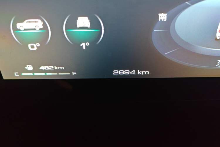 Used Haval H9 2024 2.0T Gasoline All-Wheel-Drive Extreme Edition Odometer Close Up