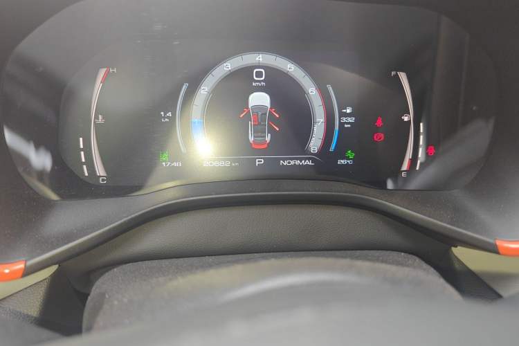 Used Haval LHERY 2021 High-Performance Version 1.5T Golden Rabbit Odometer Close Up