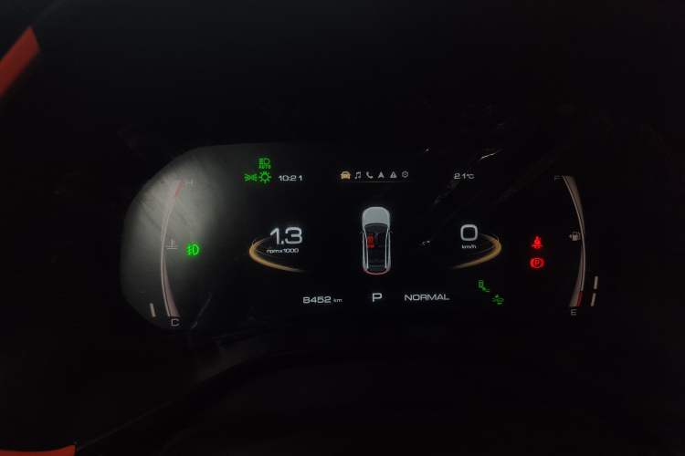 Used Haval LHERY 2021 GT Edition 1.5T Platinum Rabbit Odometer Close Up