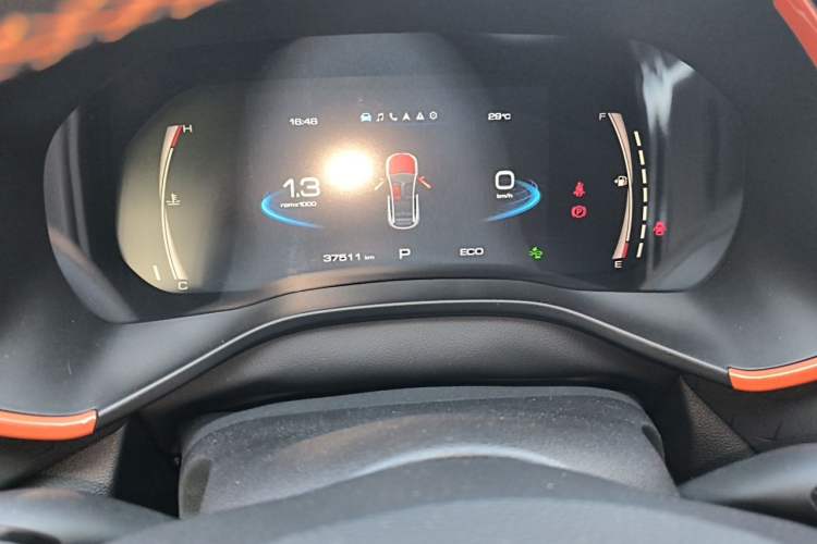 Used Haval LHERY 2021 High-Performance Version 1.5T Golden Rabbit Odometer Close Up