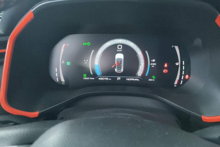 Used Haval LHERY 2021 High-Performance Version 1.5T Golden Rabbit Odometer Close Up