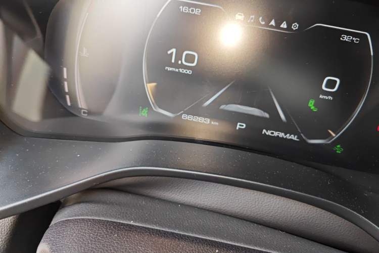 Used Haval LHERY 2021 GT Edition 1.5T Platinum Rabbit Odometer Close Up