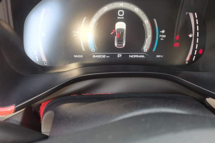 Used Haval LHERY 2021 GT Edition 1.5T Silver Rabbit Odometer Close Up