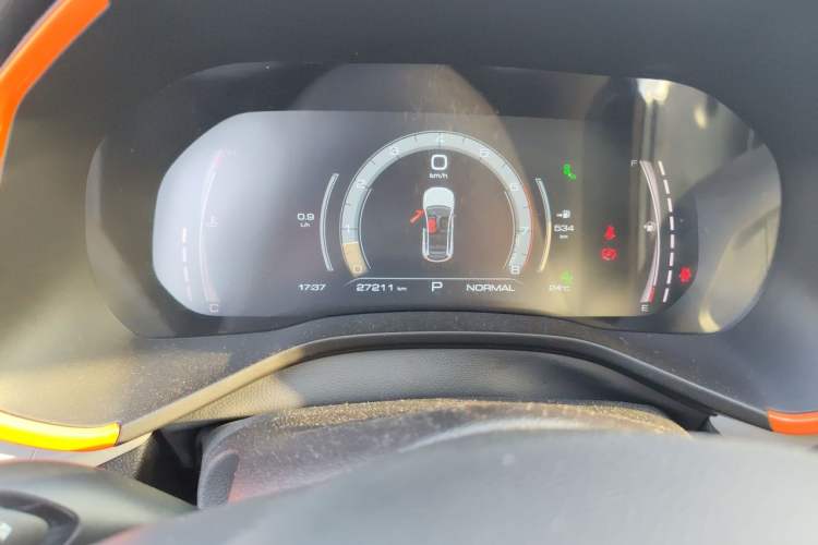 Used Haval LHERY 2021 GT Edition 1.5T Platinum Rabbit Odometer Close Up