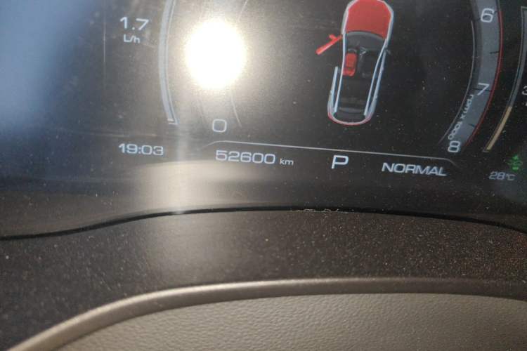 Used Haval LHERY 2021 GT Edition 1.5T Platinum Rabbit Odometer Close Up