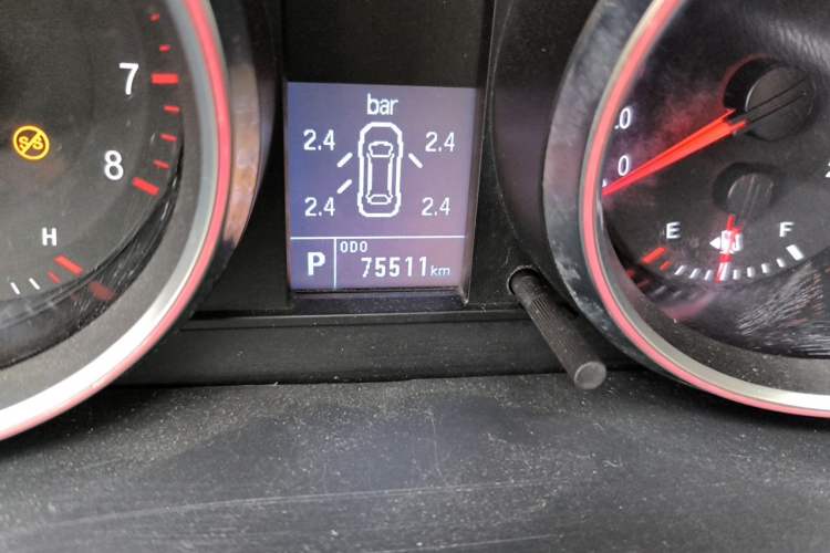 Used Haval M6 2017 1.5T Automatic Two-Wheel Drive Elite Model Odometer Close Up