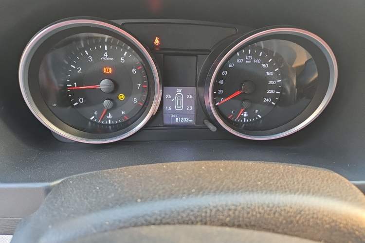 Used Haval M6 2017 1.5T Manual Two-Wheel Drive Elite Model Odometer Close Up